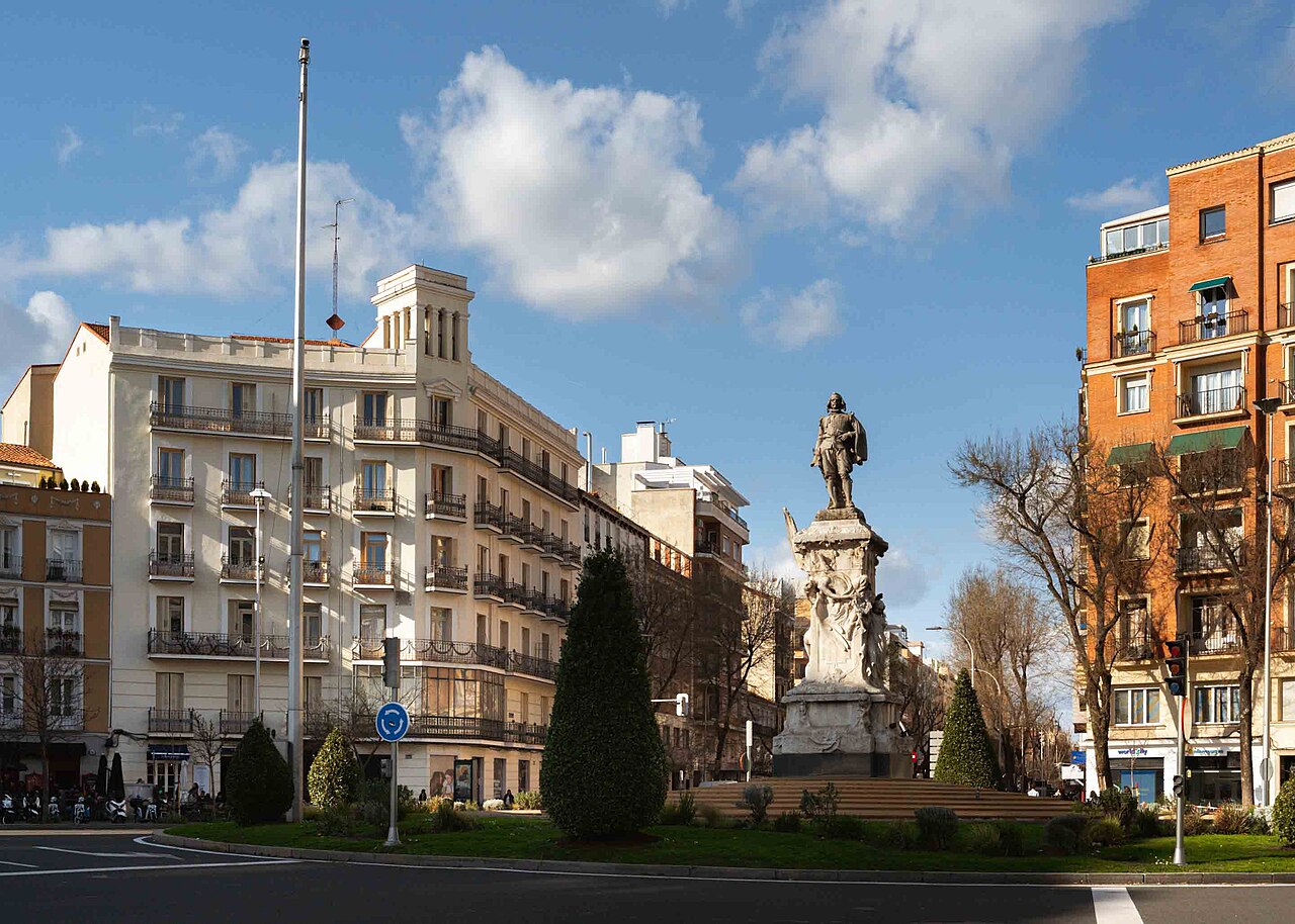 Glorieta de Quevedo en el distrito de Chamberí, Madrid